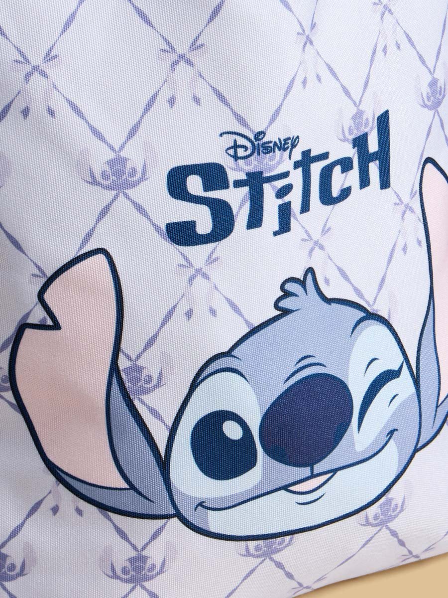 Stitch Print Shopper Bag with Double Handle