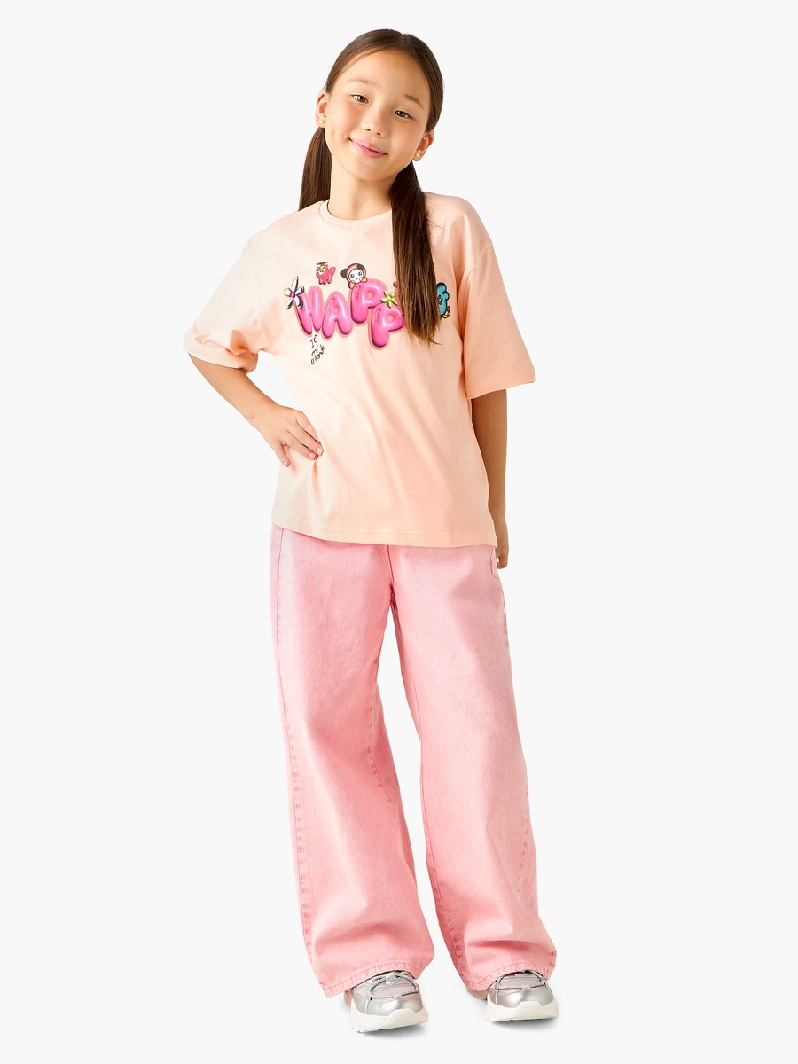 Crew Neck Short Sleeves T-Shirt with Graphic Print