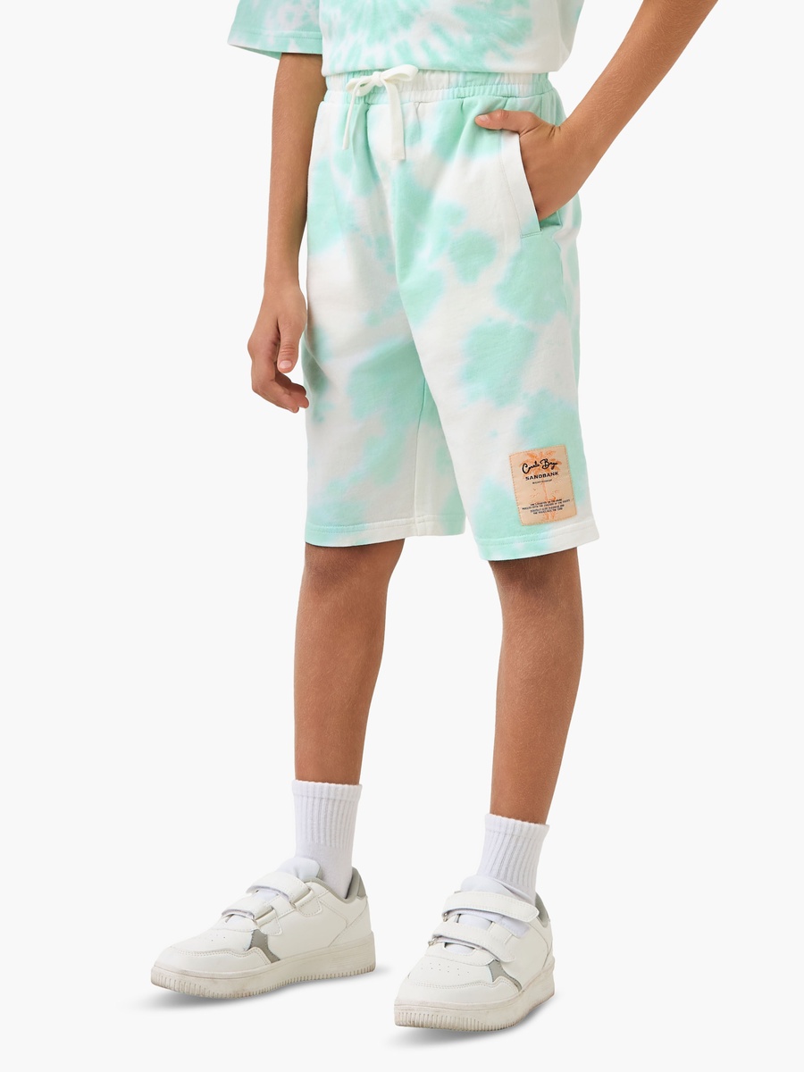Crew Neck Short Sleeve T-Shirt and Shorts Set with Drawstring Closure