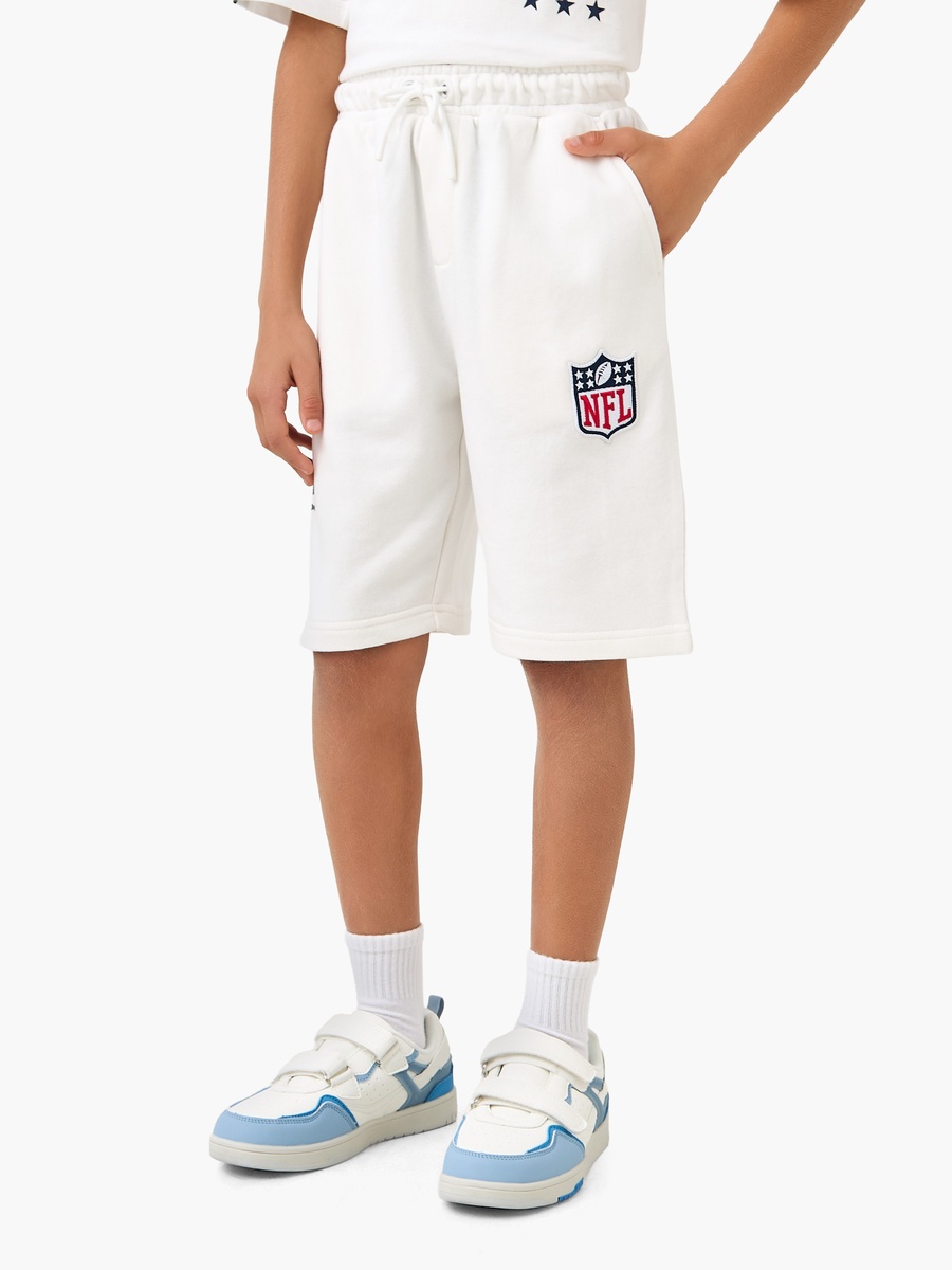 XYZ Crew Neck Short Sleeve T-Shirt and Shorts Set with Drawstring Closure