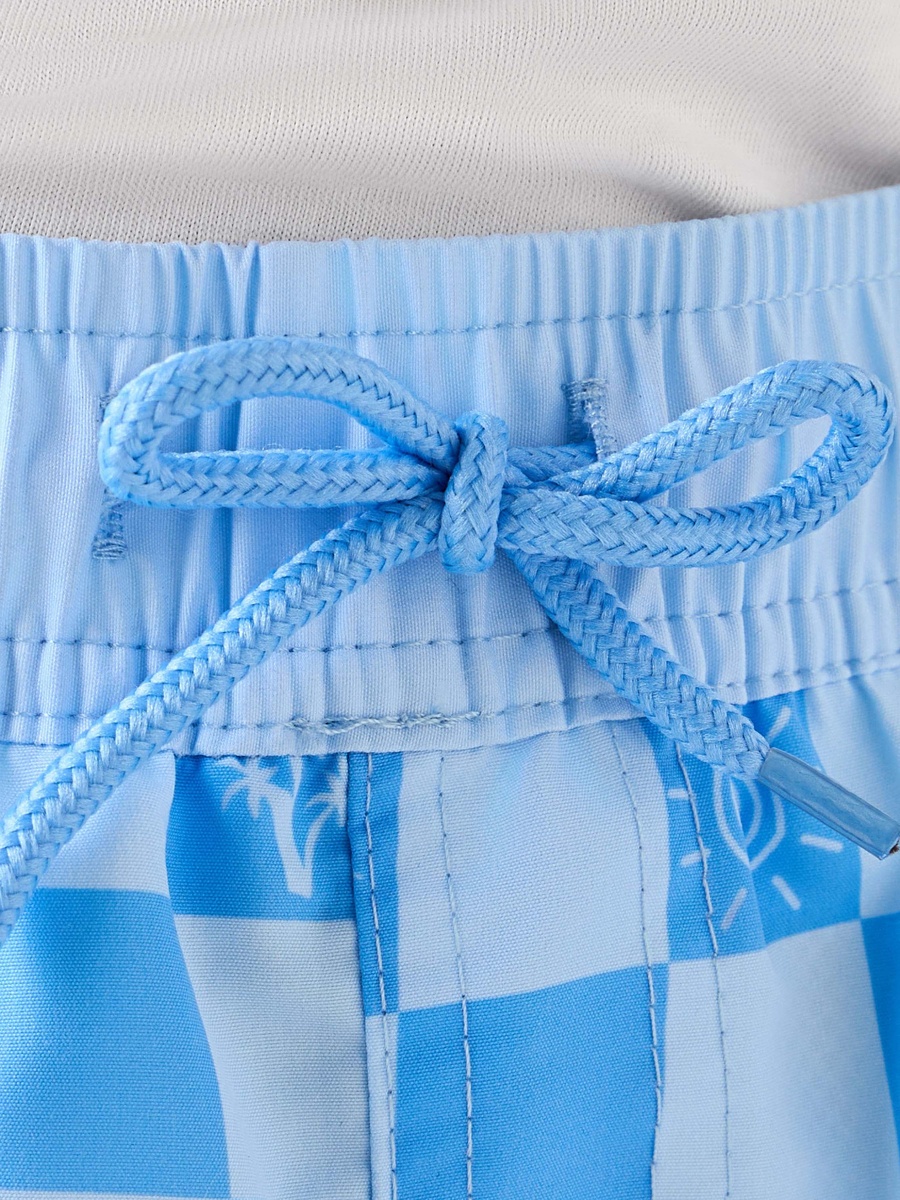 Checked Swim Shorts