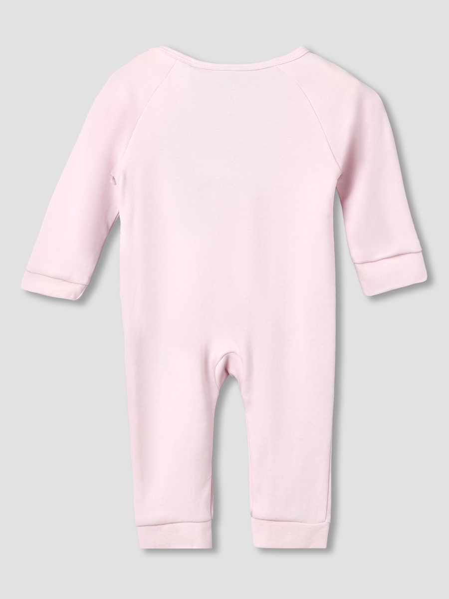 Cotton Round Neck Long Sleeves Sleepsuit with Marie Print