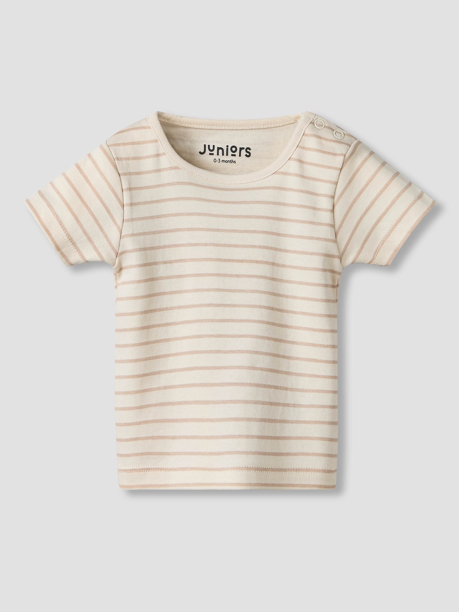 Round Neck Short Sleeves T-Shirt and Dungaree Set with Elephant Print