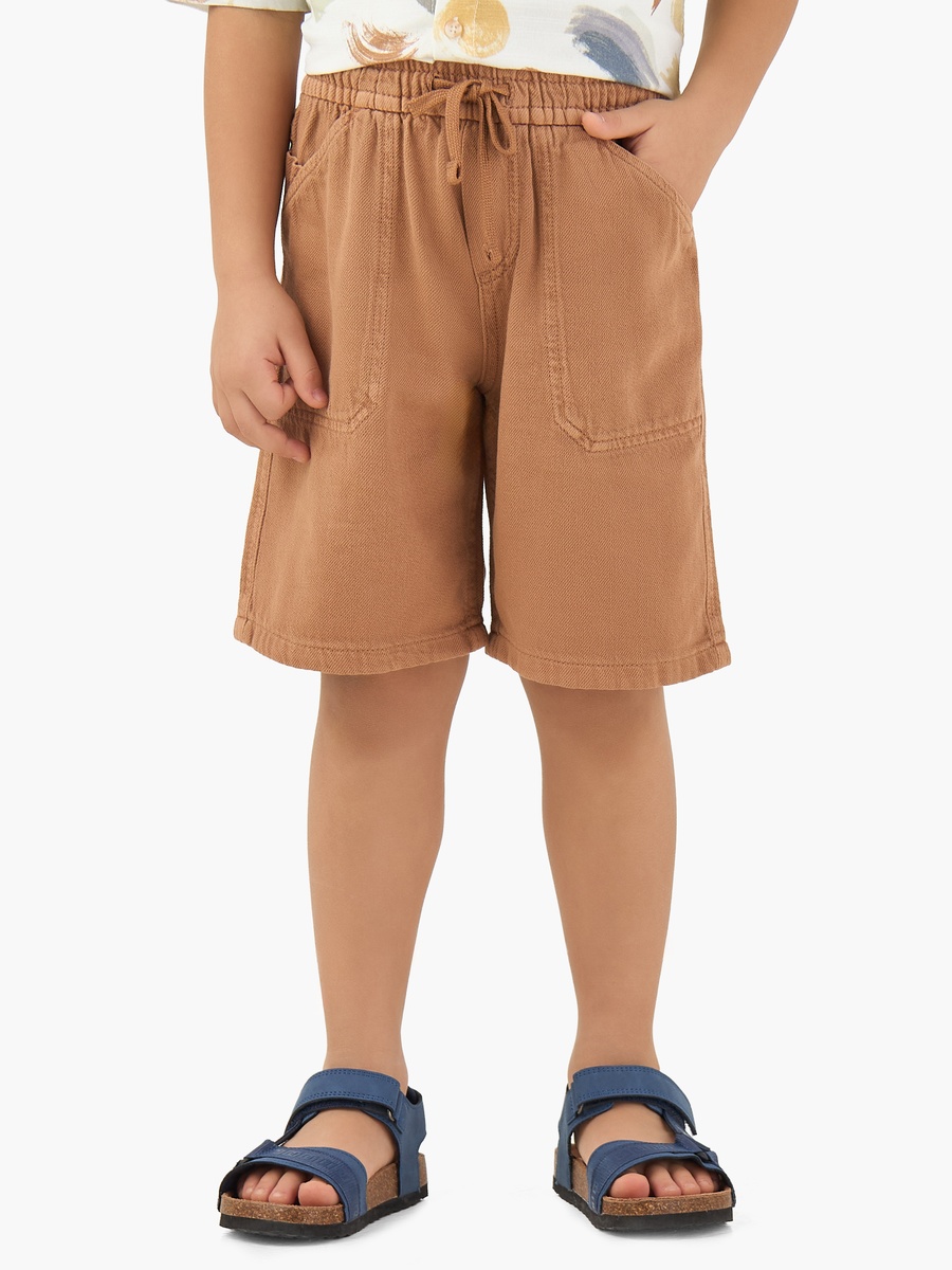 Drawstring Waist Shorts with Pockets