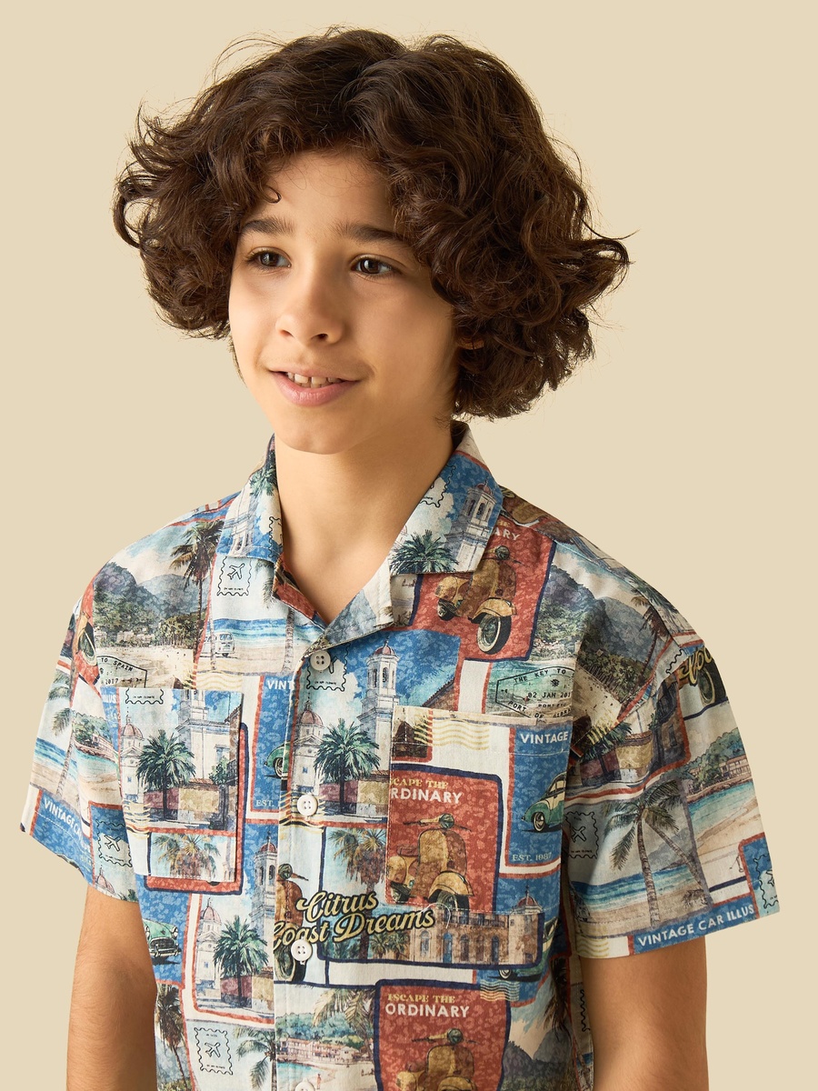 Short Sleeve Shirt with Print