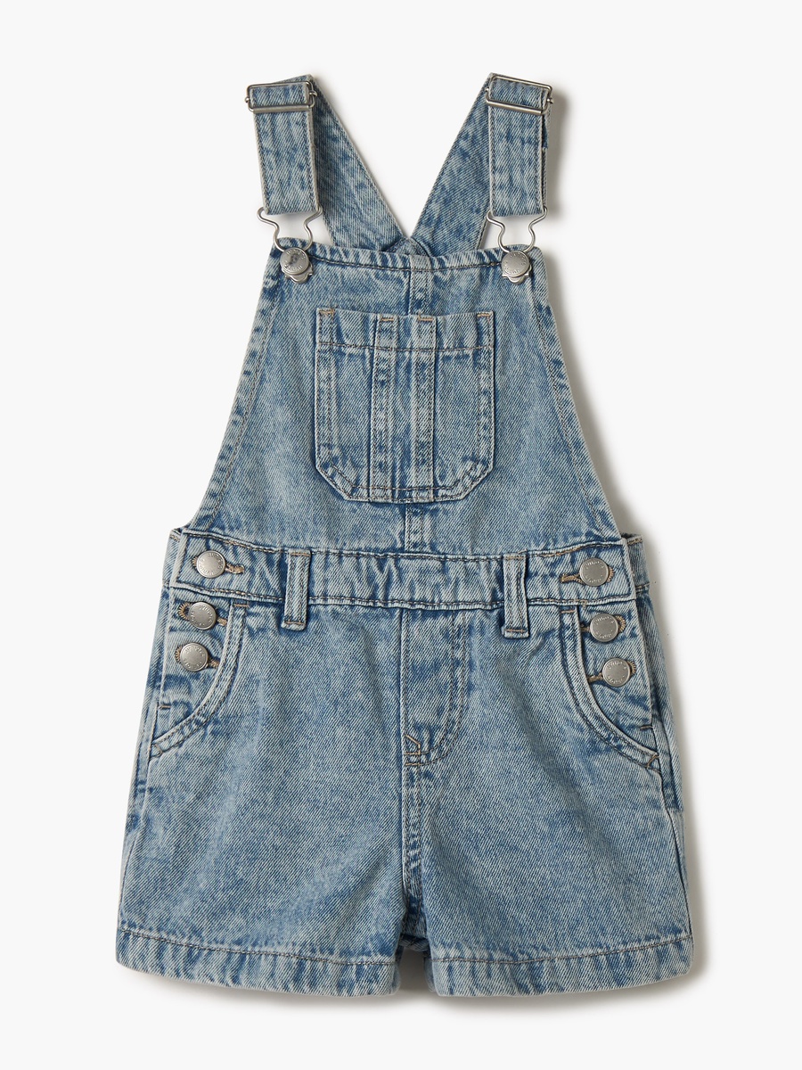 Denim Dungaree with Pocket and Adjustable Straps