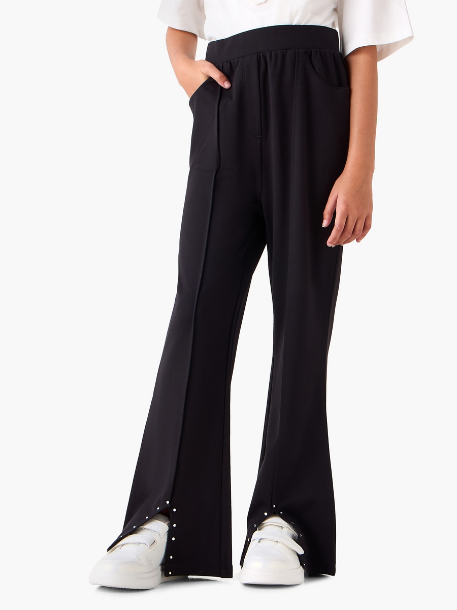 Bootcut Leggings with Stud Detail