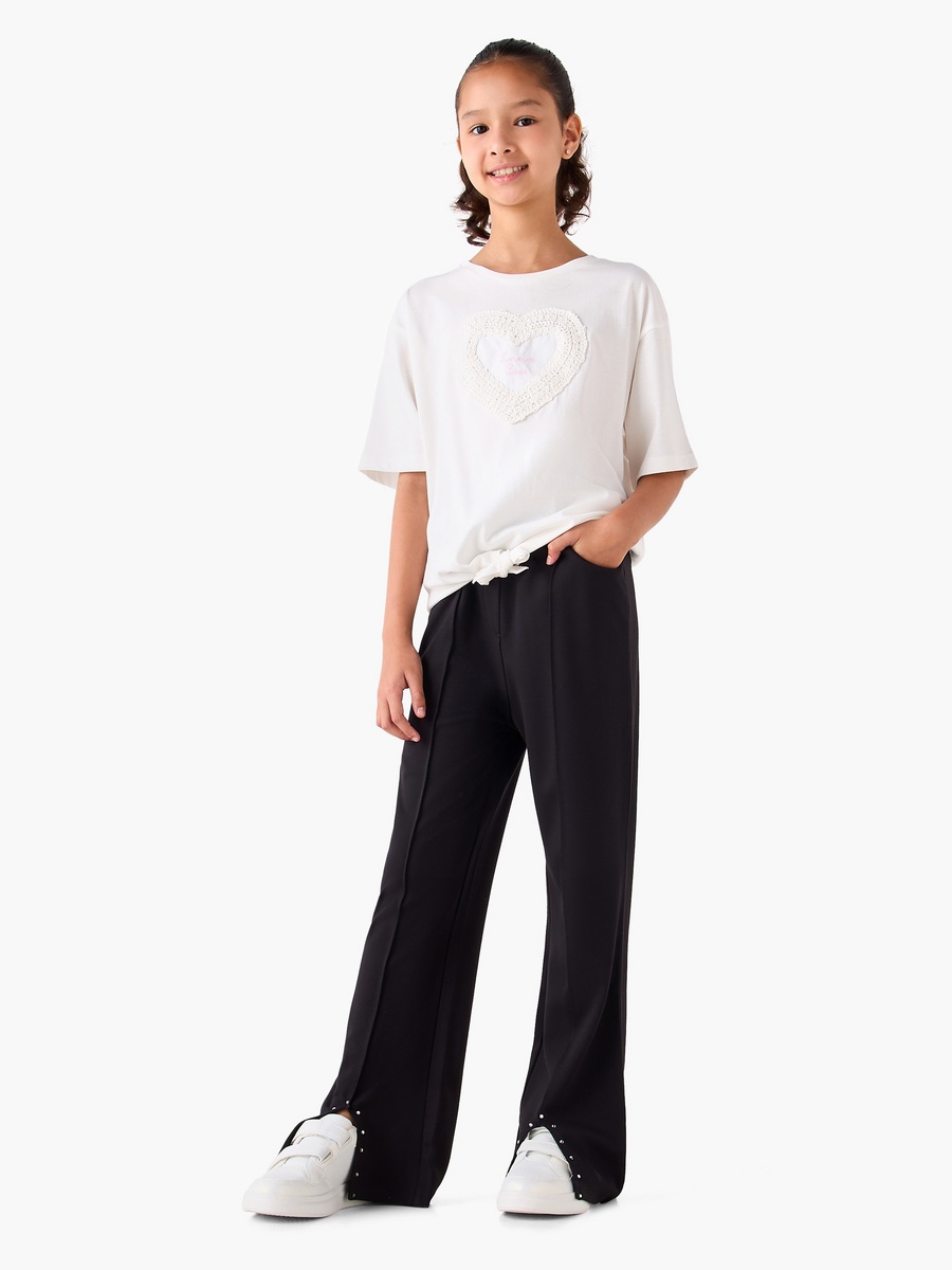 Bootcut Leggings with Stud Detail