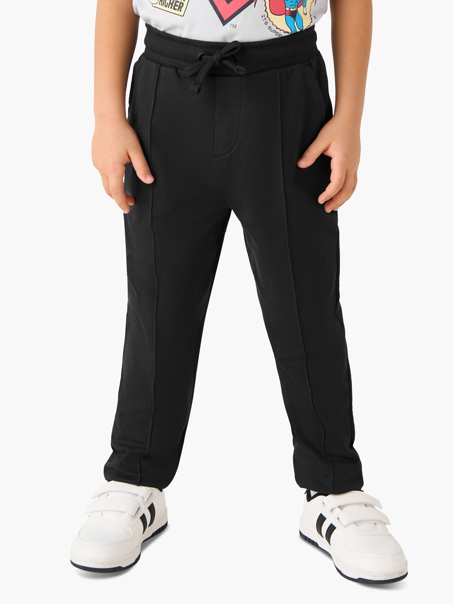 Panelled Joggers with Drawstring Closure