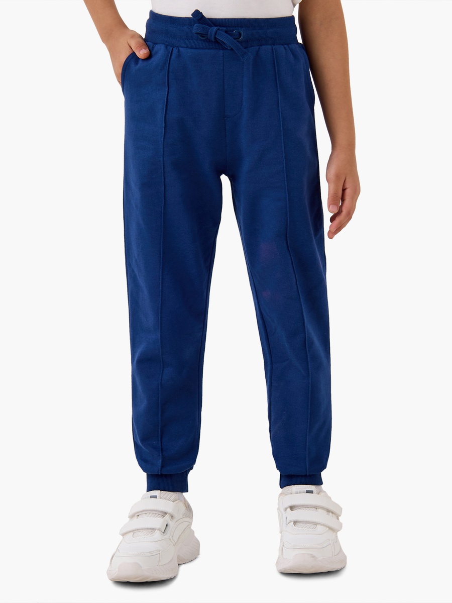 Panelled Joggers with Drawstring Closure