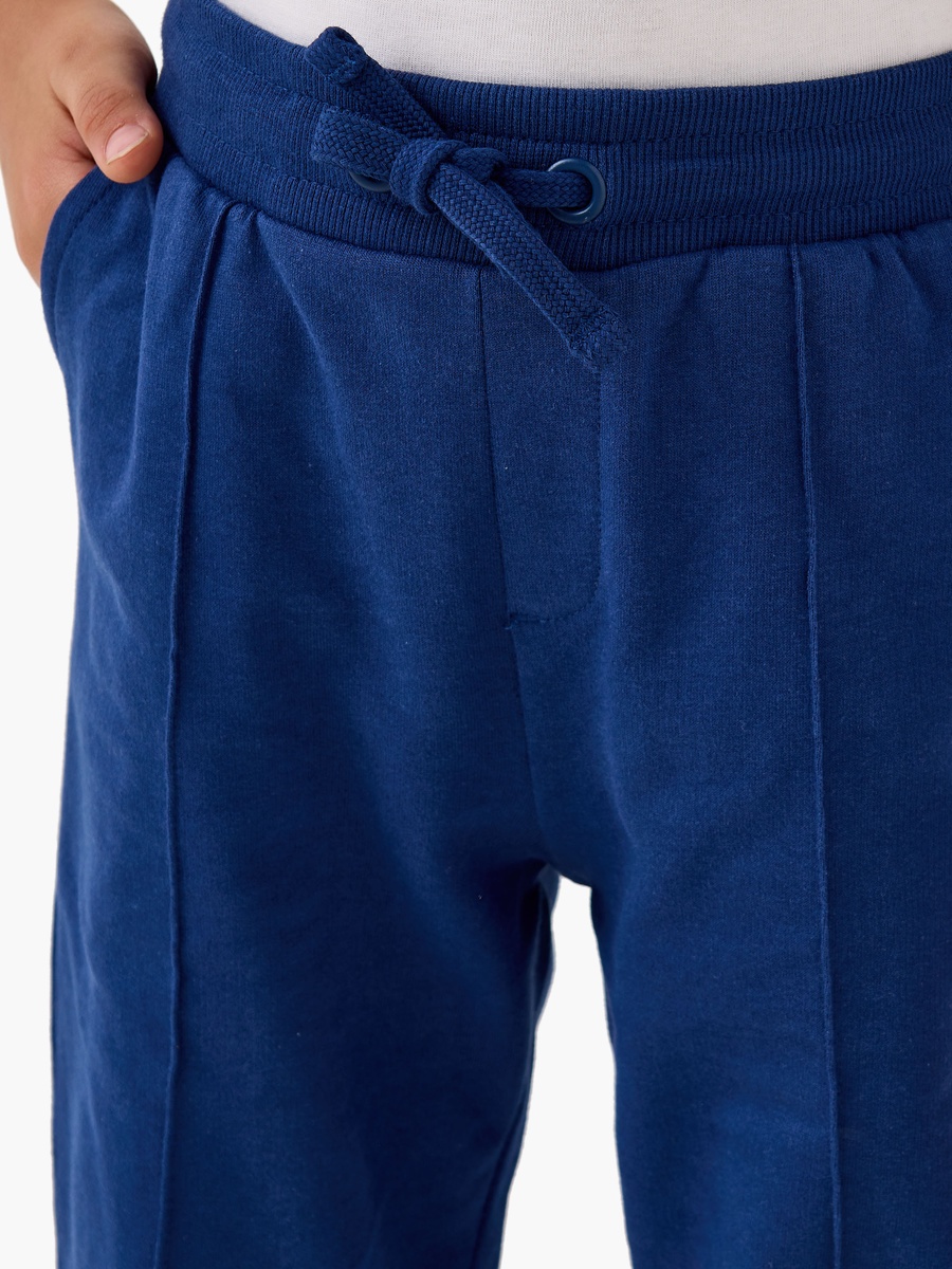 Panelled Joggers with Drawstring Closure
