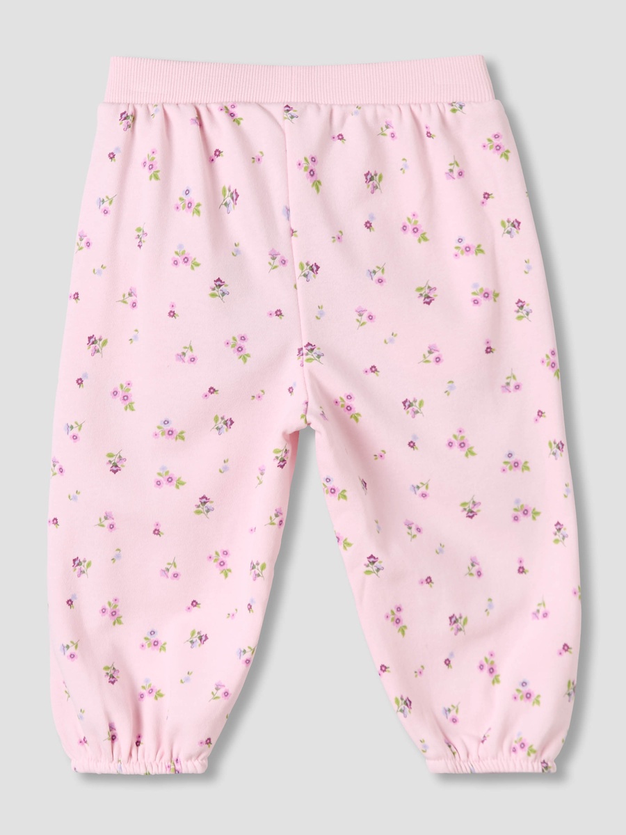 Elasticated Joggers with Floral Print