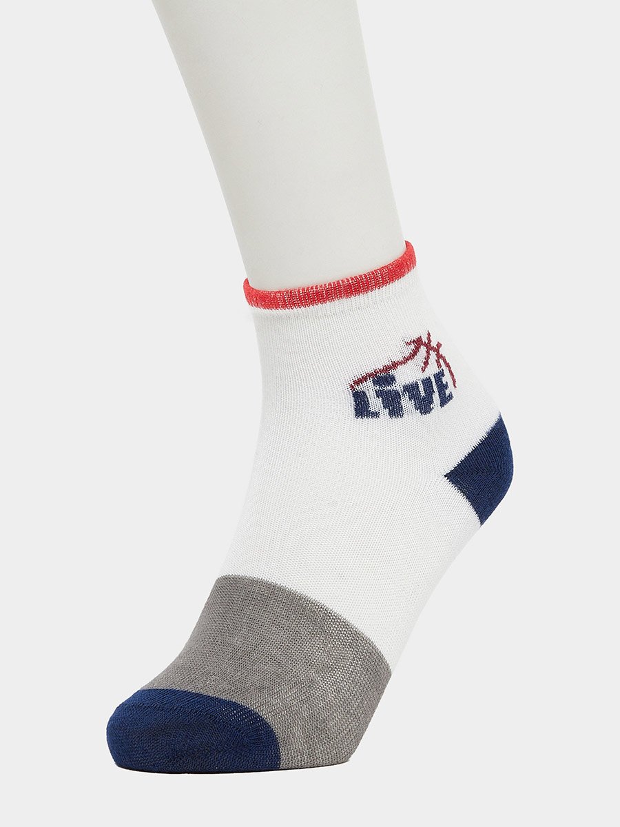 Pack of 5 - Kids Cotton Blend Ankle Socks