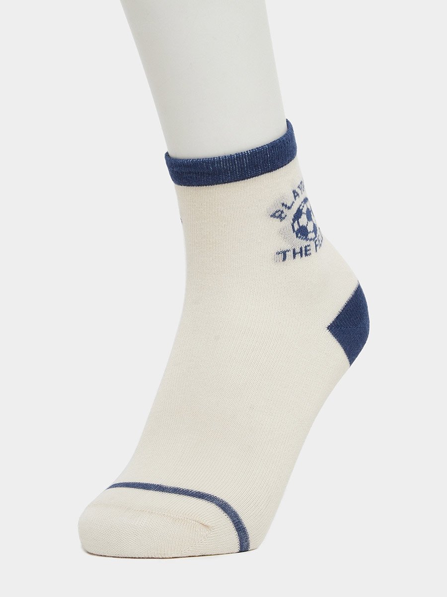 Pack of 5 - Kids Blue Ankle Socks