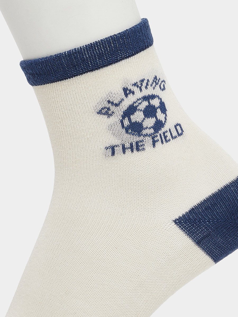 Pack of 5 - Kids Blue Ankle Socks