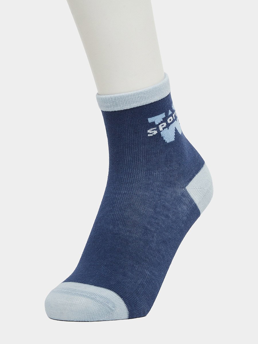 Pack of 5 - Kids Blue Ankle Socks