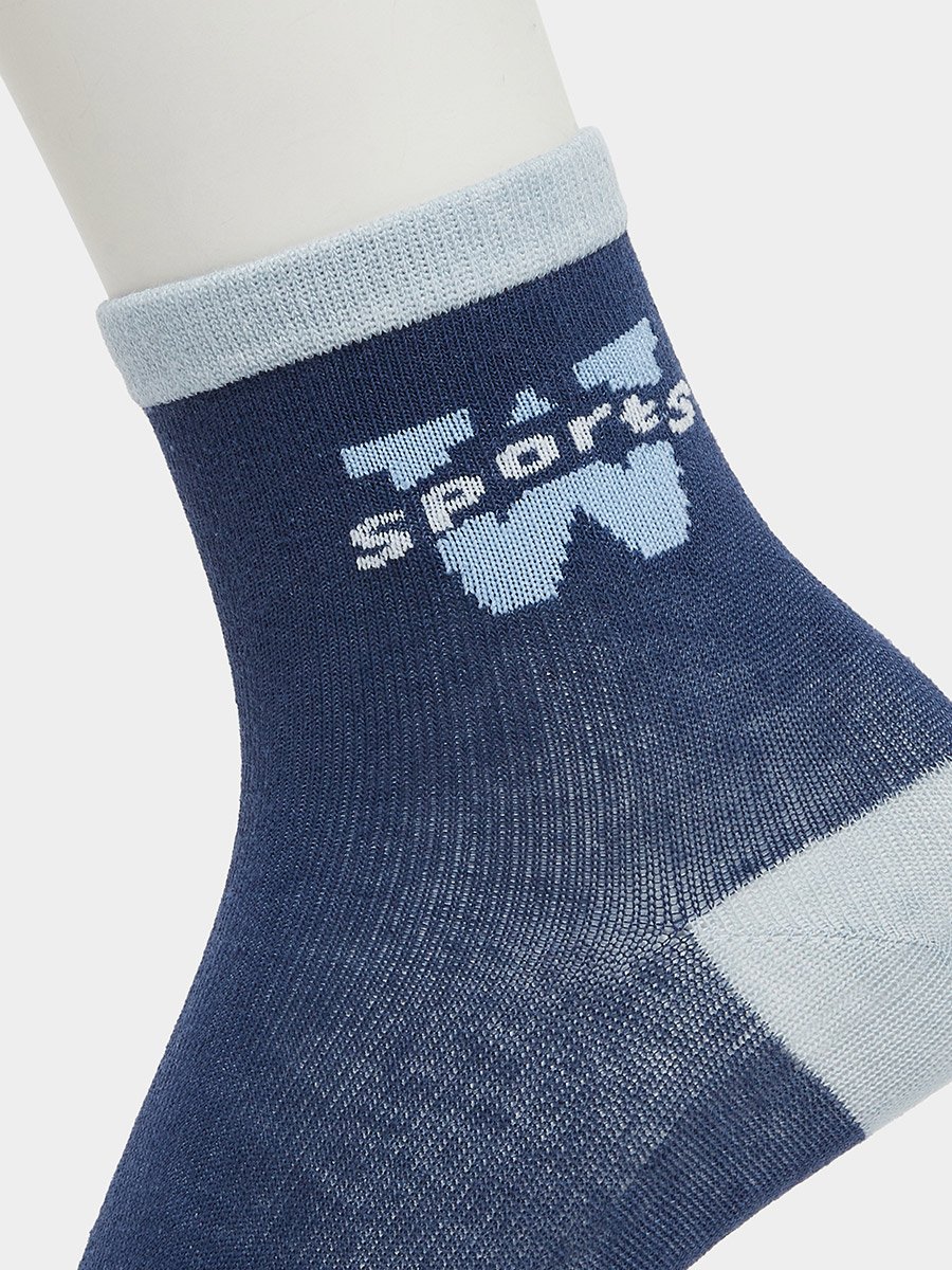 Pack of 5 - Kids Blue Ankle Socks