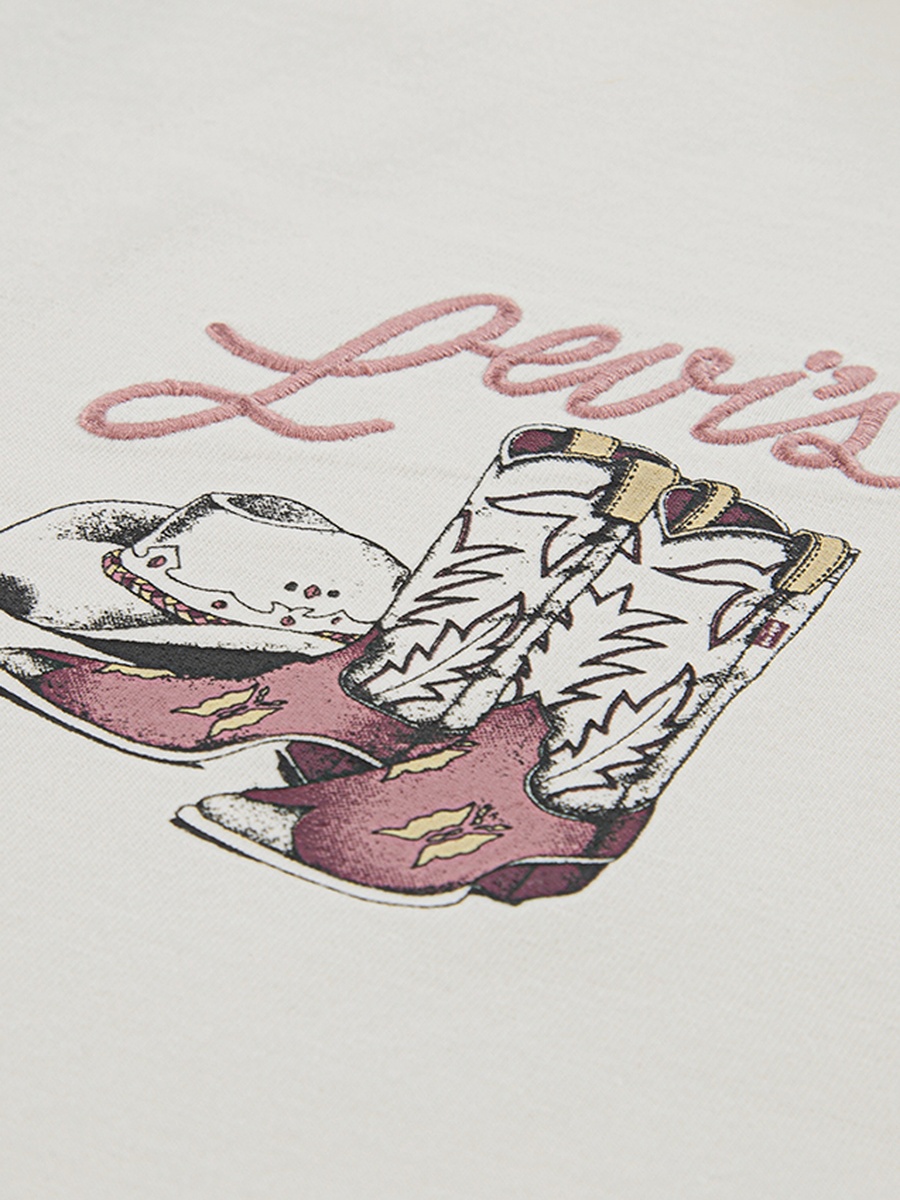 Girls Western Graphic Cotton T-Shirt