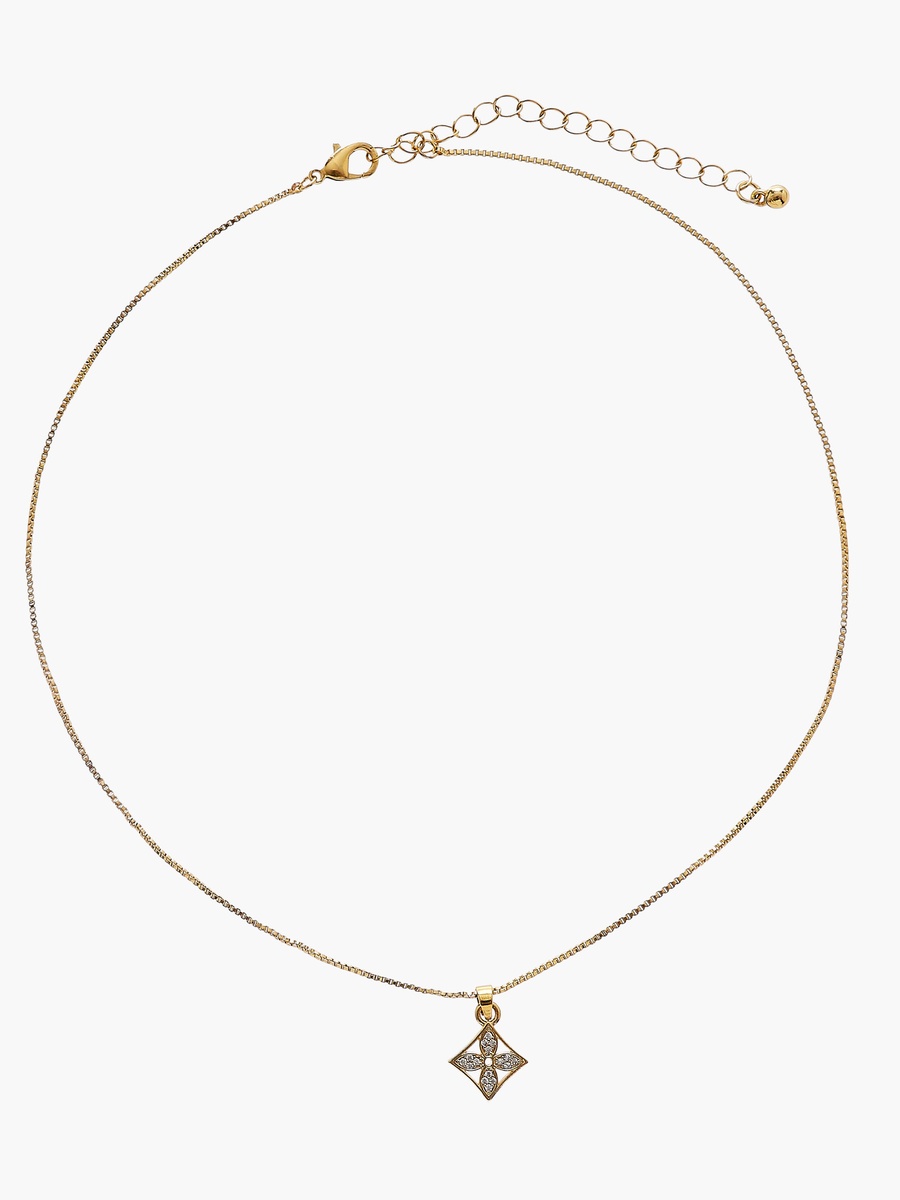 Set of 2 - Embellished Pendant Necklace and Earrings