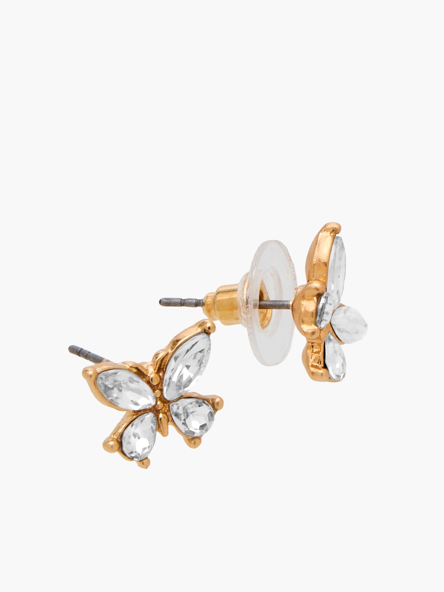 Butterfly Embellished Pendant Necklace and Earrings Set