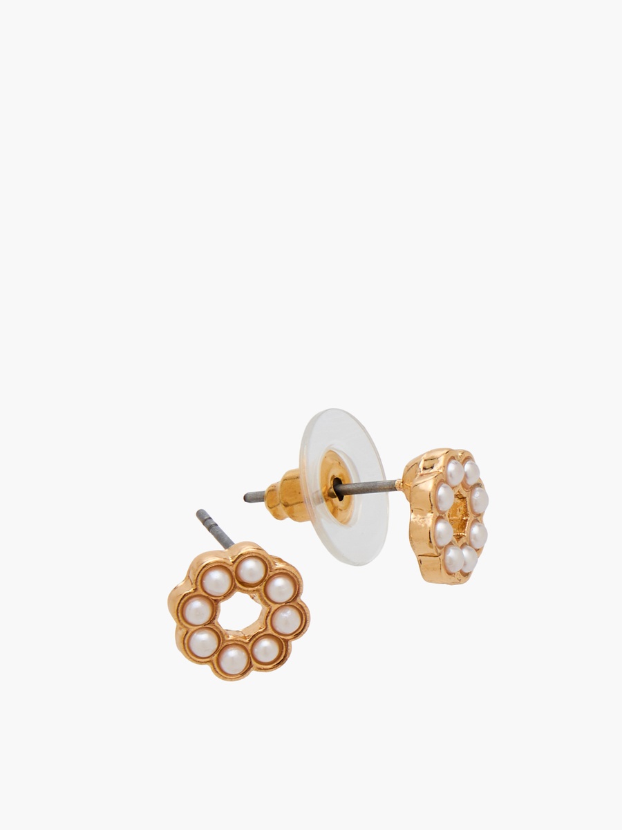 Pearl Embellished Pendant Necklace and Earrings