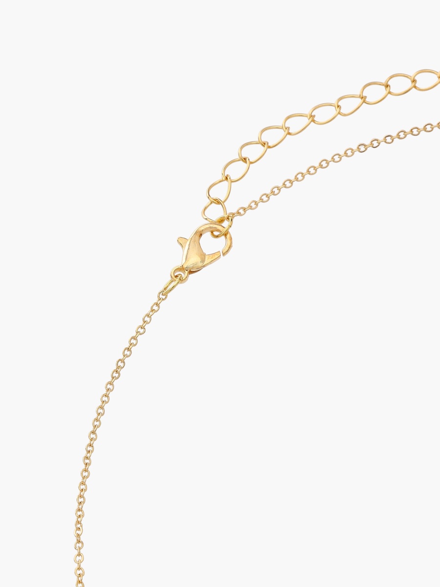 Pendant Necklace and Earrings Set with Floral Shape