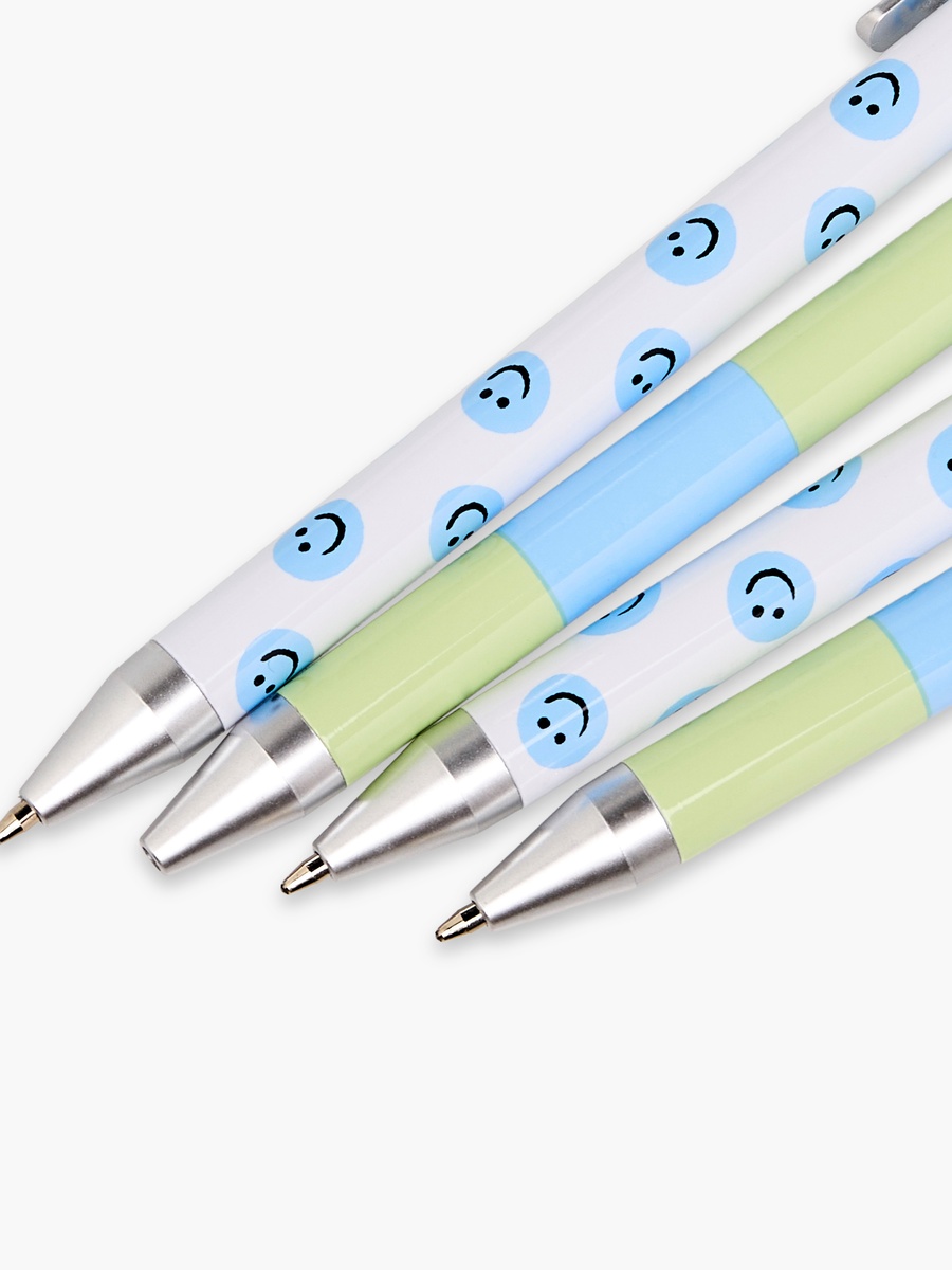Ball Pen with Assorted Prints - Set of 4