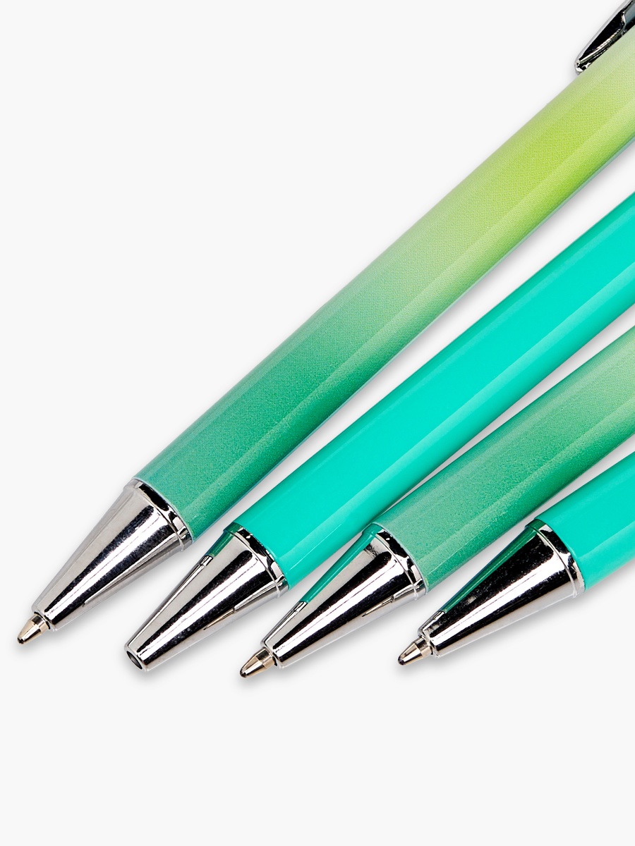 Ball Pen with Gradient Prints - Set of 4