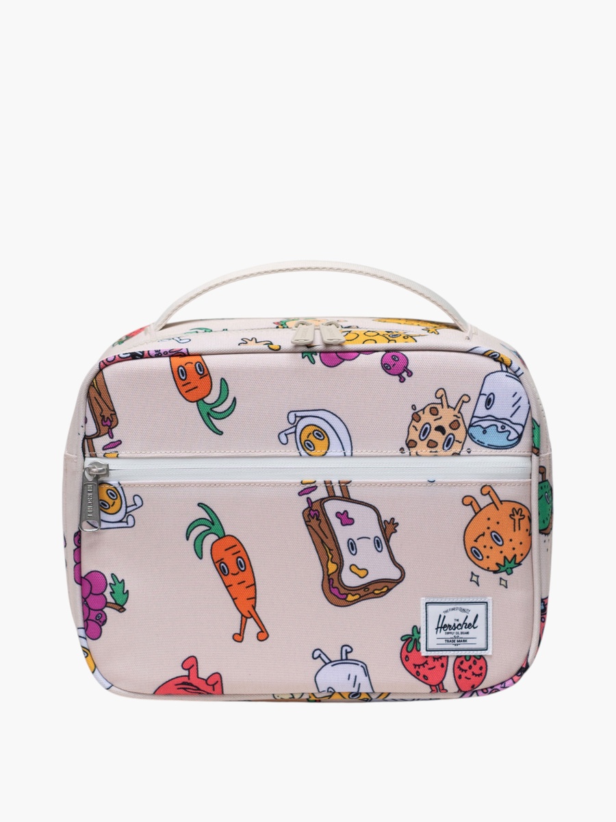 Cartoon Print Insulated Lunch Bag with Top Handle