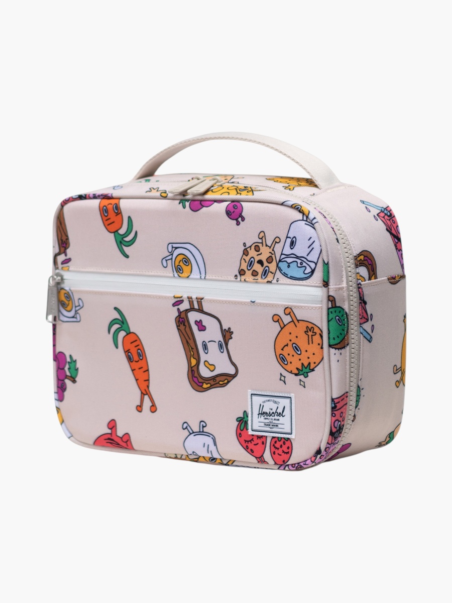 Cartoon Print Insulated Lunch Bag with Top Handle