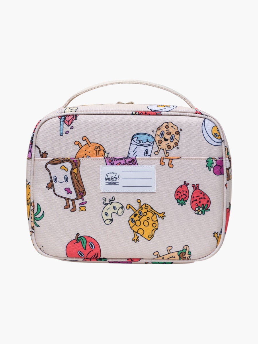Cartoon Print Insulated Lunch Bag with Top Handle