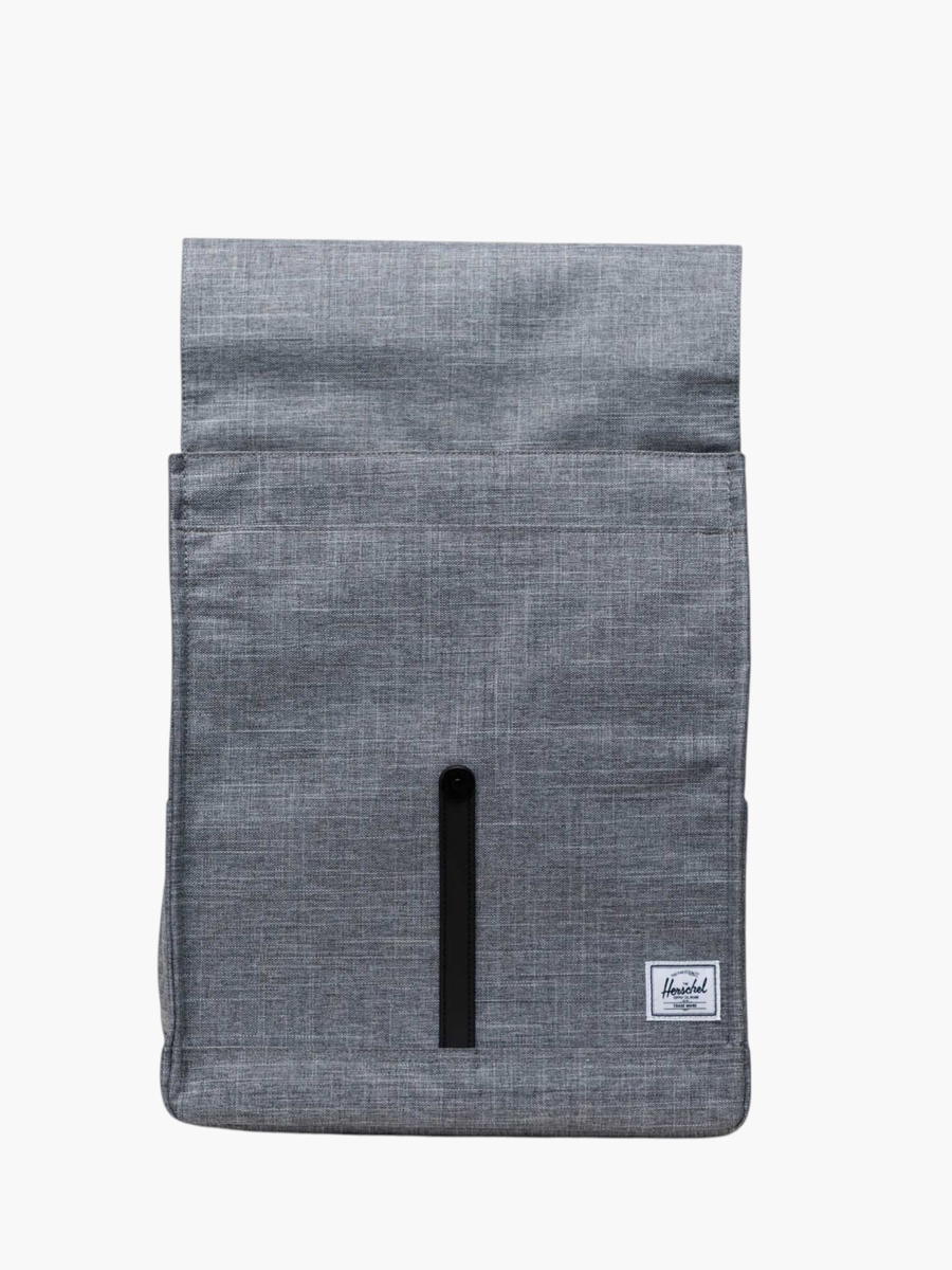 Solid Backpack with Adjustable Straps - 37x32x15 cm