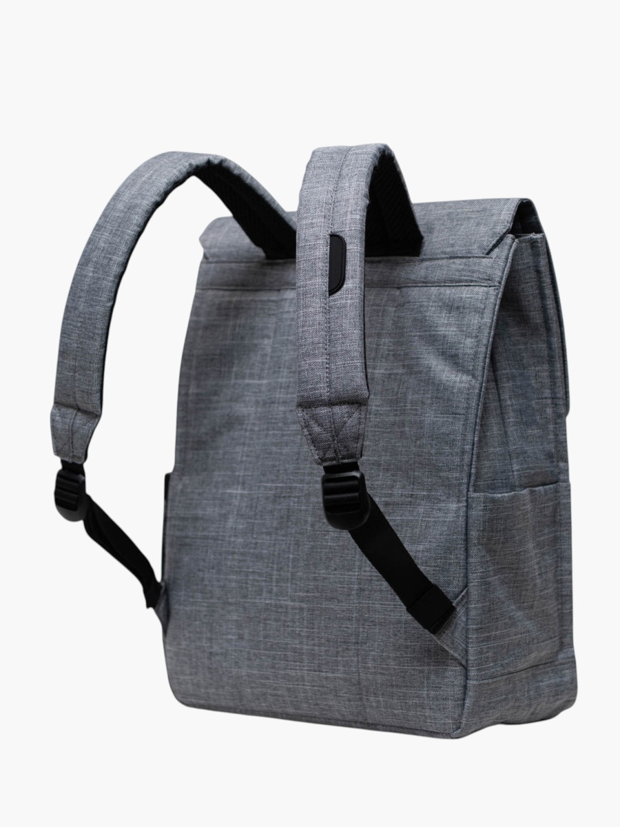 Solid Backpack with Adjustable Straps - 37x32x15 cm