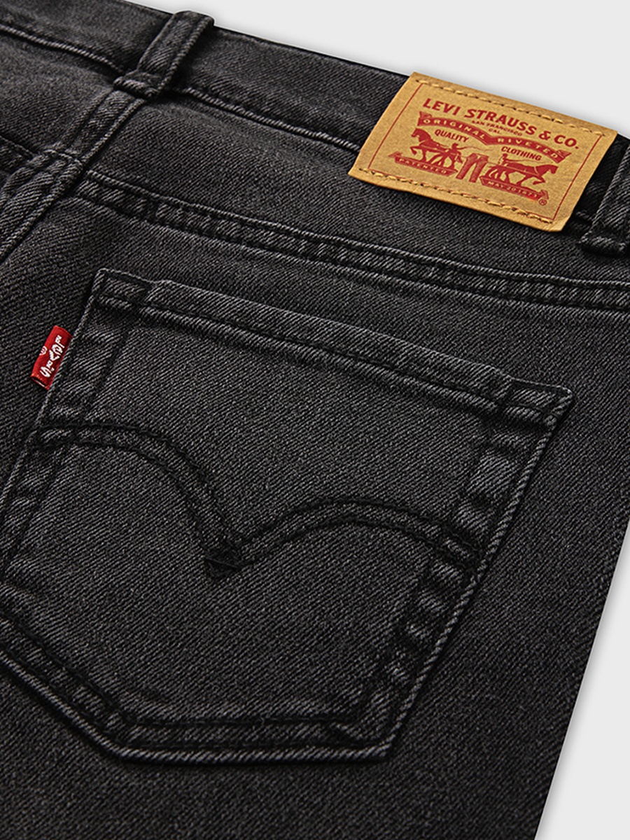 Girls Black High Rise Flare Jeans