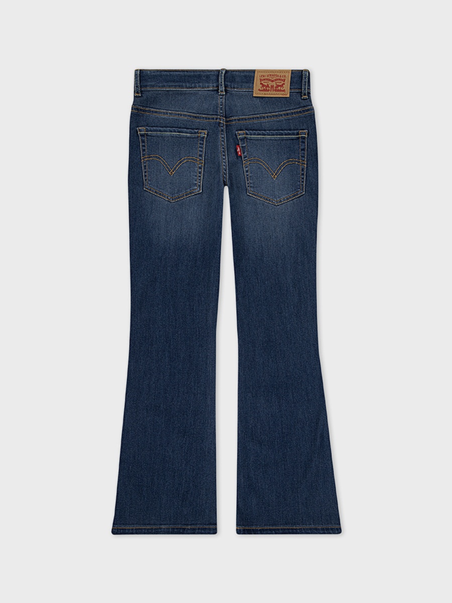 Girls Dark Blue Flared Jeans
