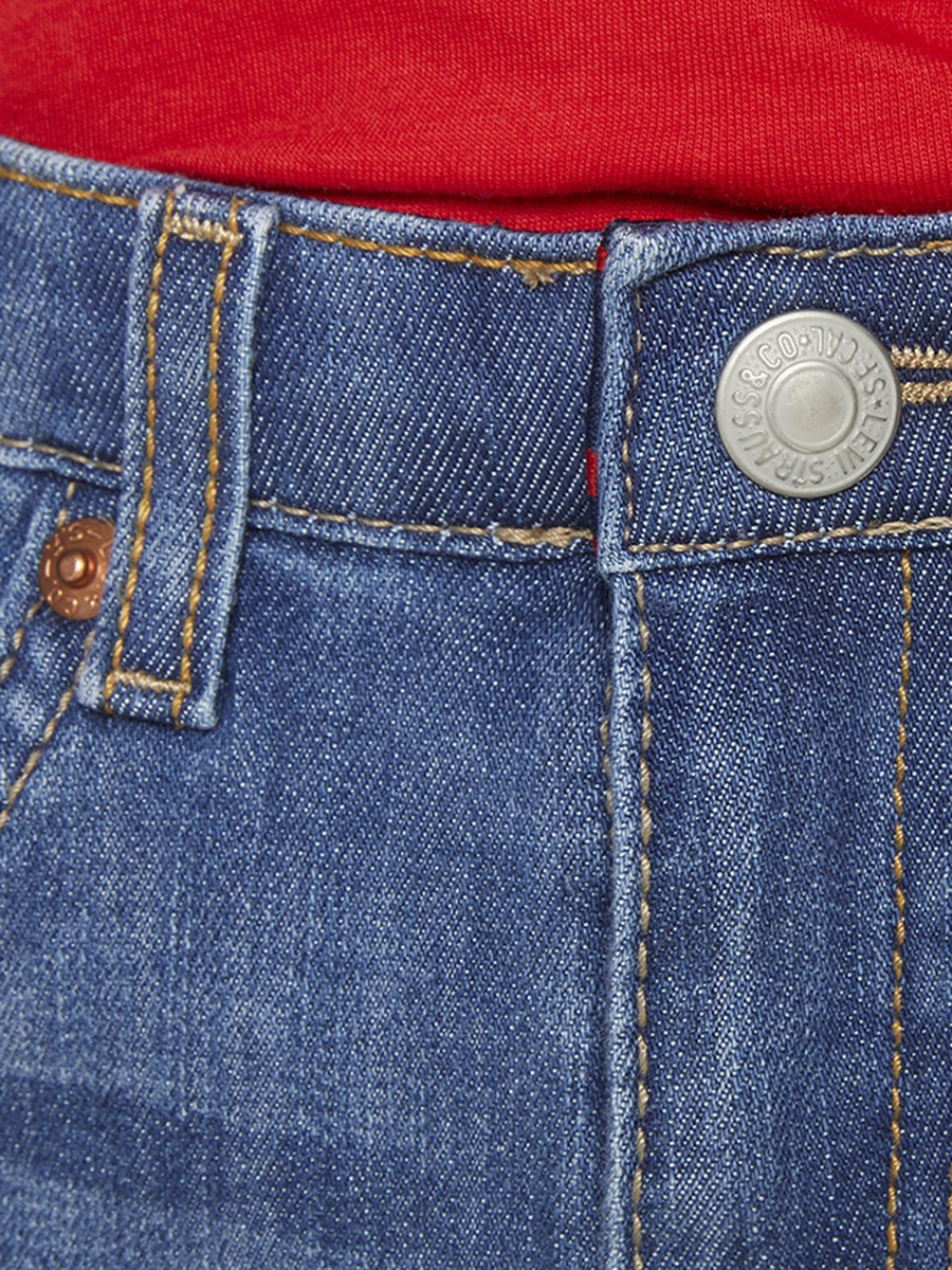 Boys Blue Denim Knee-Length Shorts