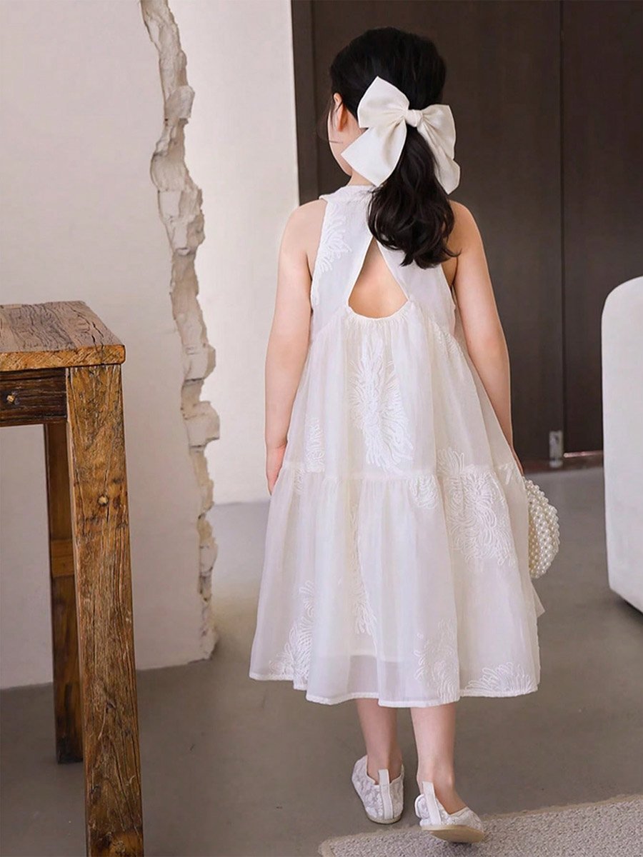 Girls Texture Sleeveless Dress
