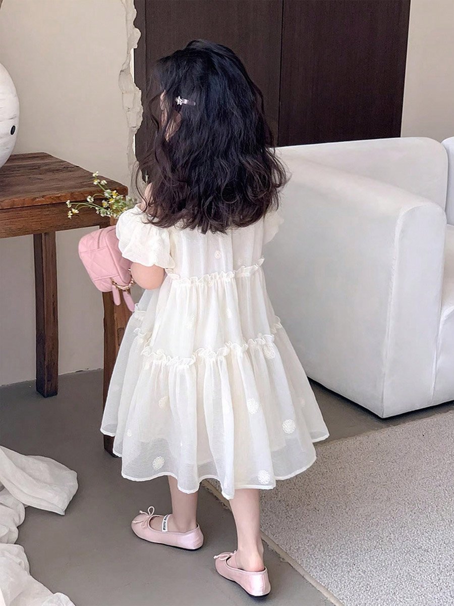 embroidered cold shoulder dress GLS by Gloria GL3537 Bridal Prom Dress - Off White main image 0
