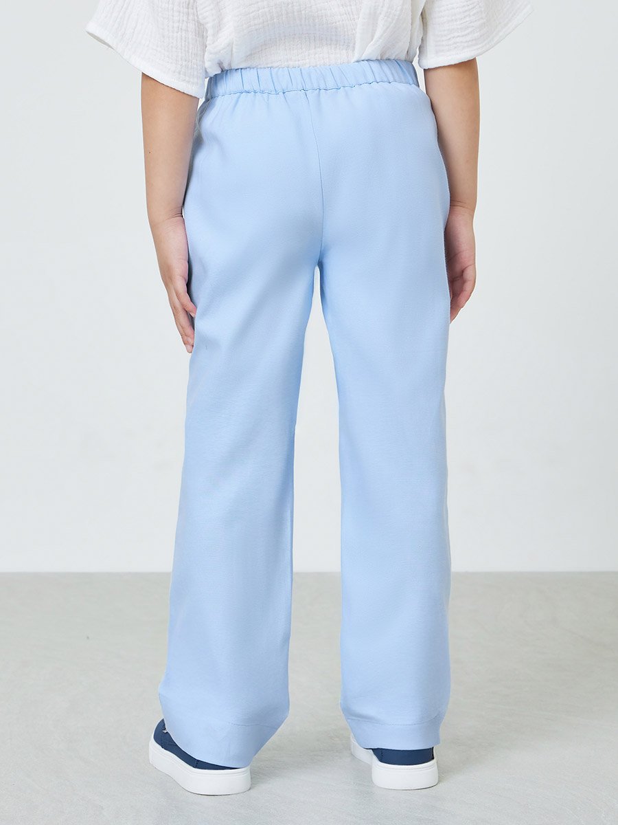 Boys Solid Pants with Drawcord and Side Pocket