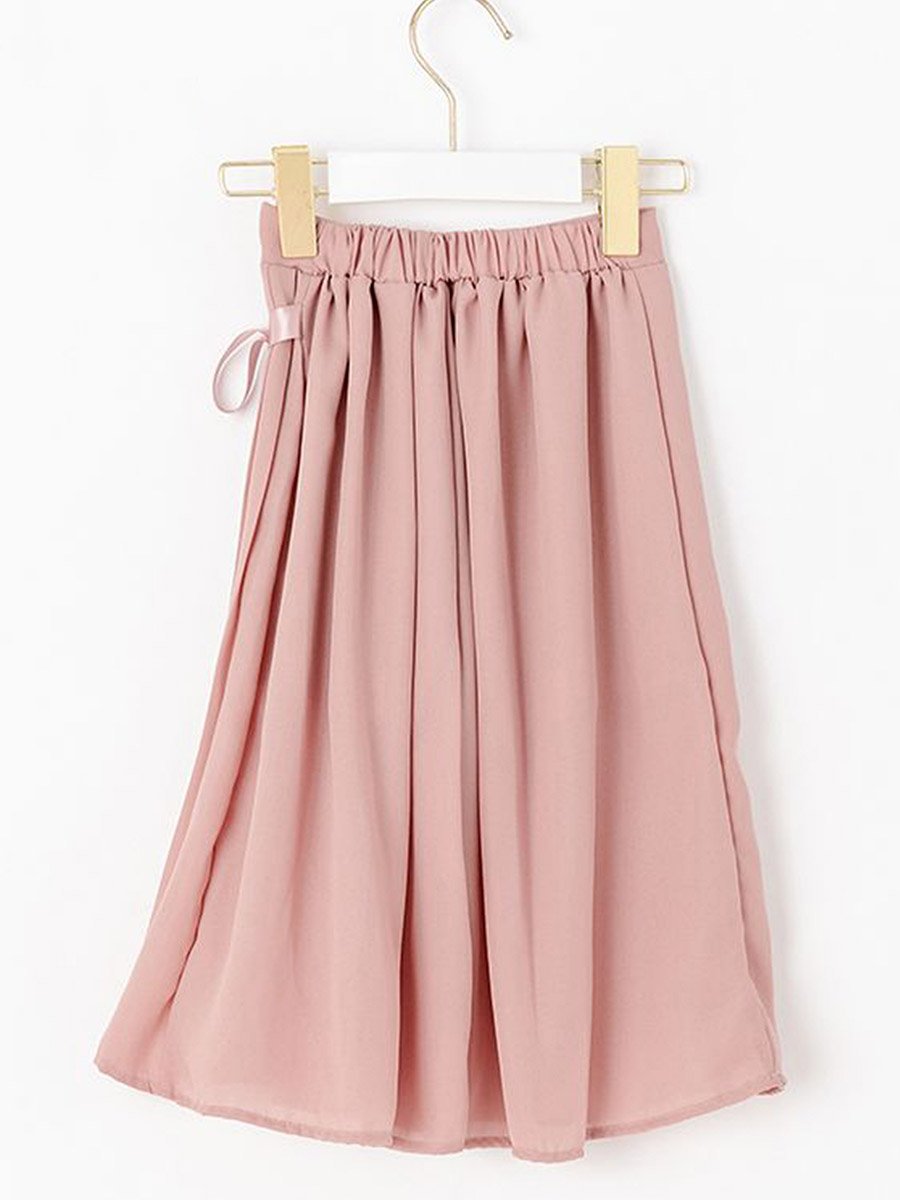 Girls Wrap Pleated Skirt