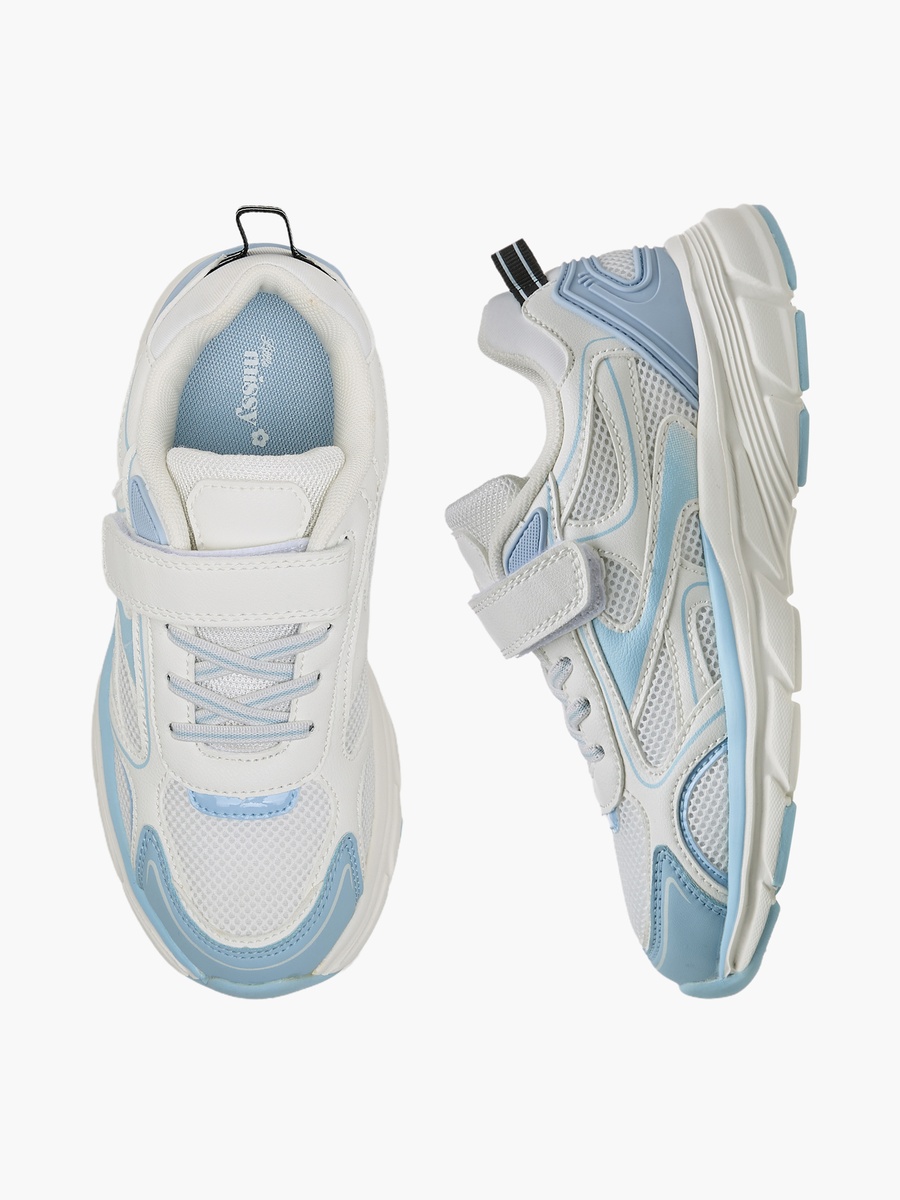 Panelled Hook and Loop Sneakers