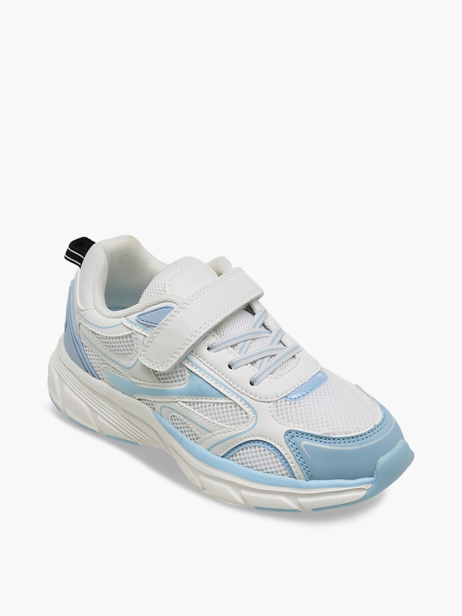 Panelled Hook and Loop Sneakers