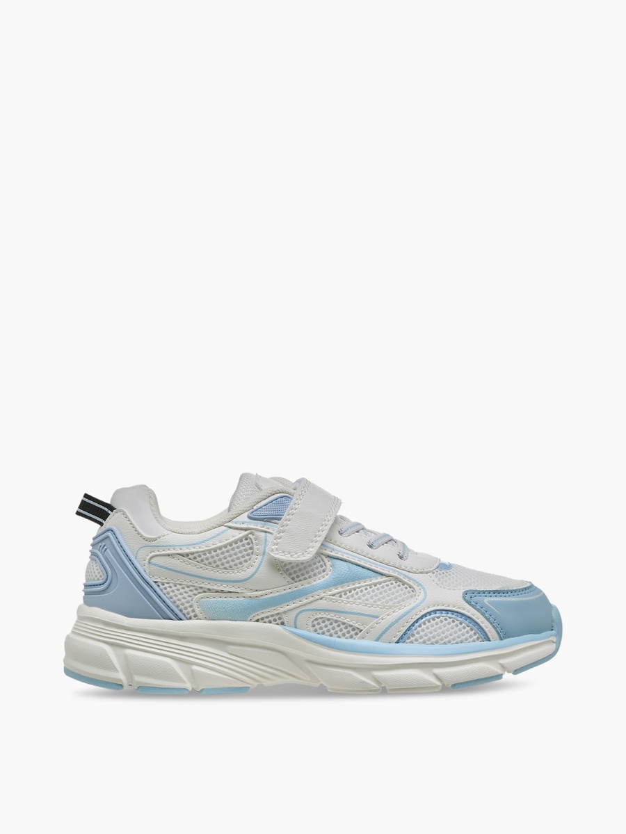Panelled Hook and Loop Sneakers