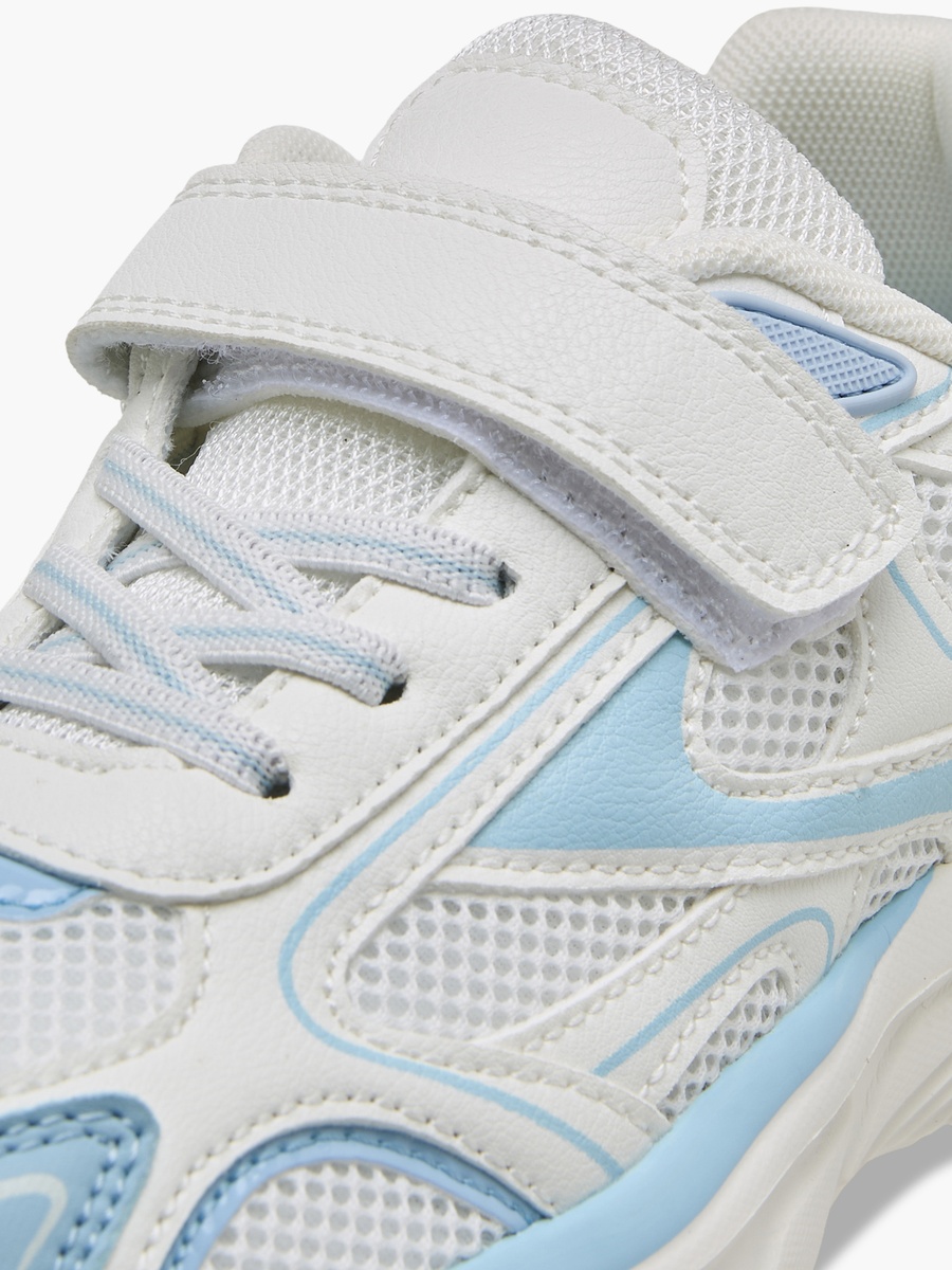 Panelled Hook and Loop Sneakers