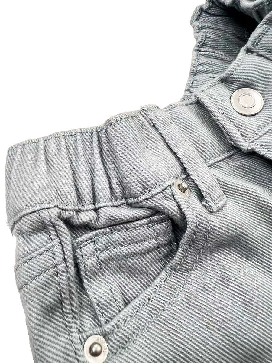 Kids Elastic Waist Straight Leg Jeans - Unisex