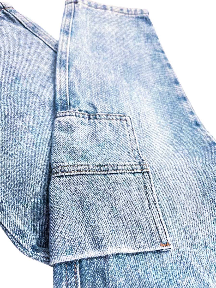 Kids Cotton Blend Cargo Jeans - Unisex