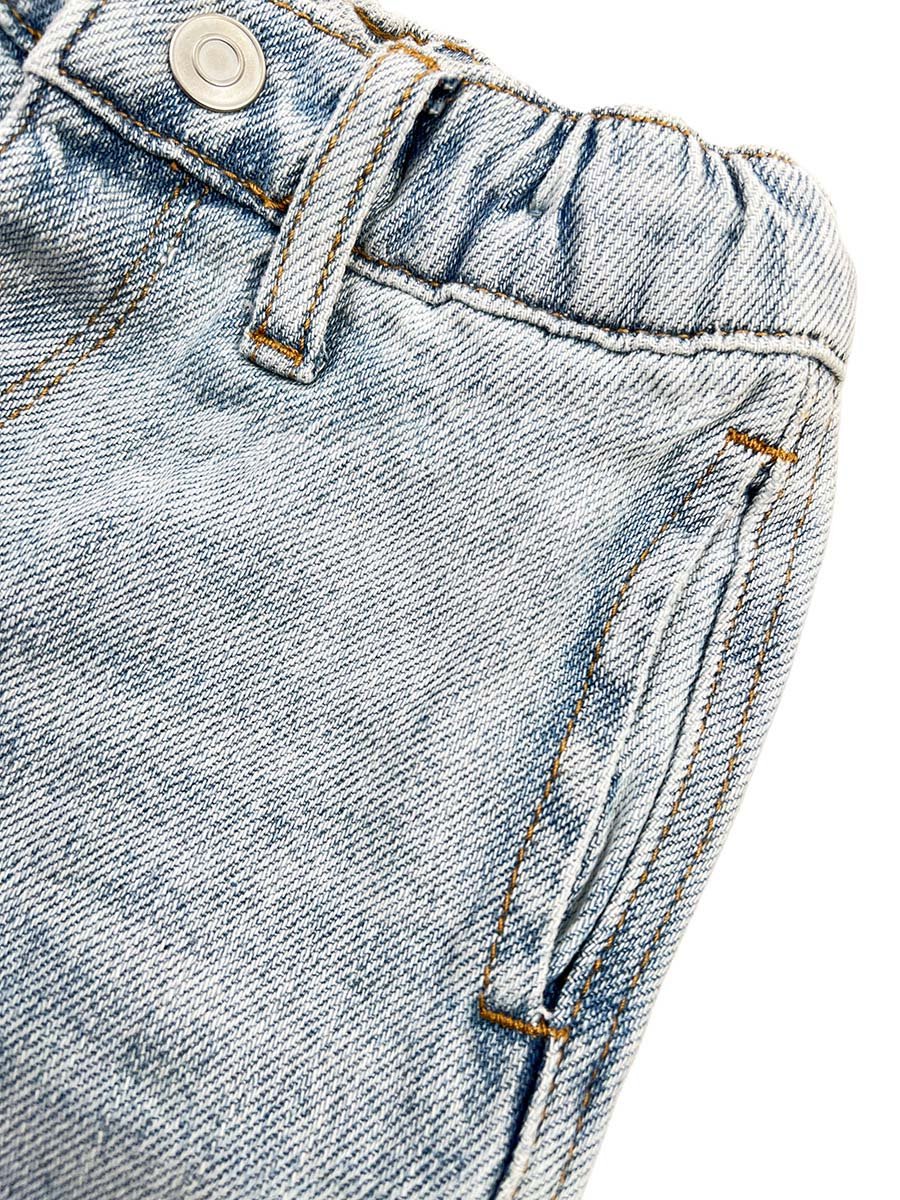 Kids Cotton Blend Cargo Jeans - Unisex
