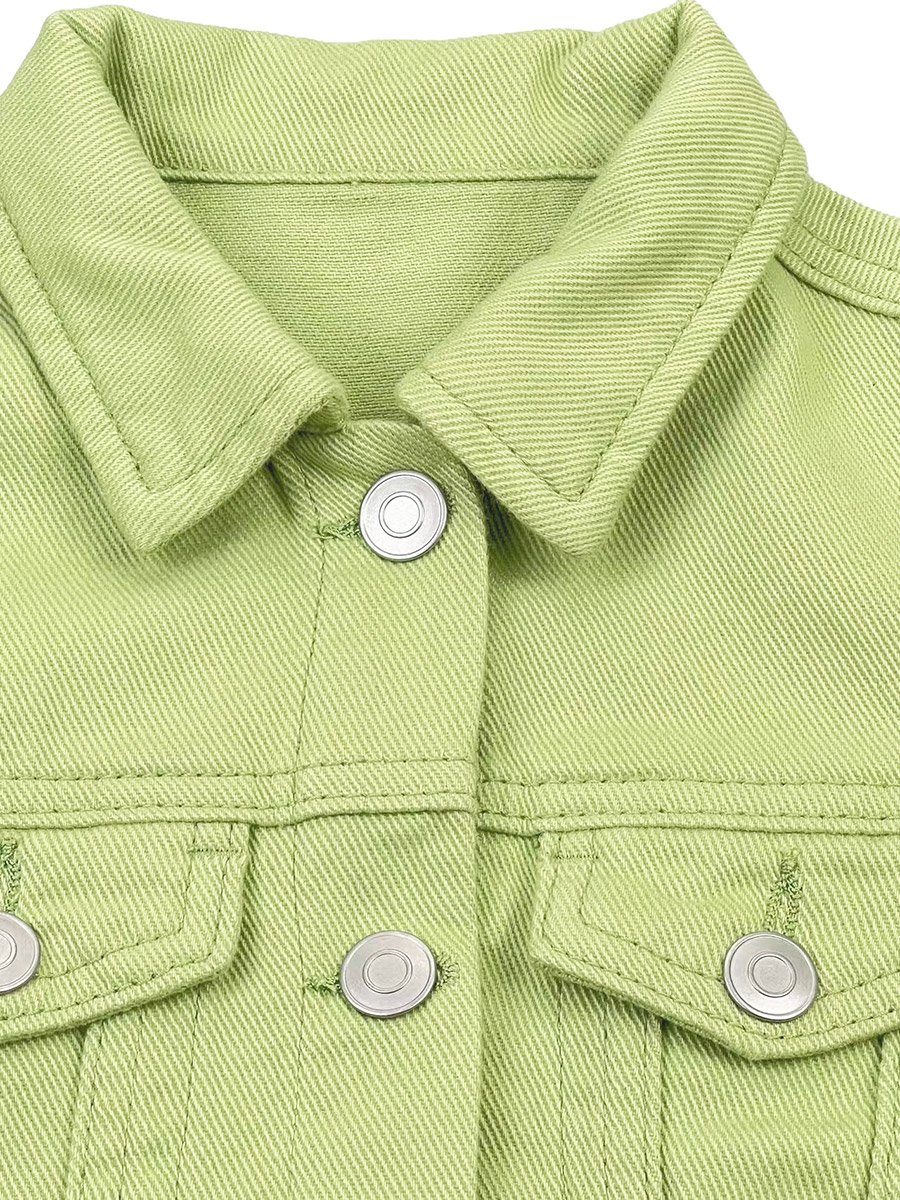 Kids  Button-Down Denim Jacket - Unisex