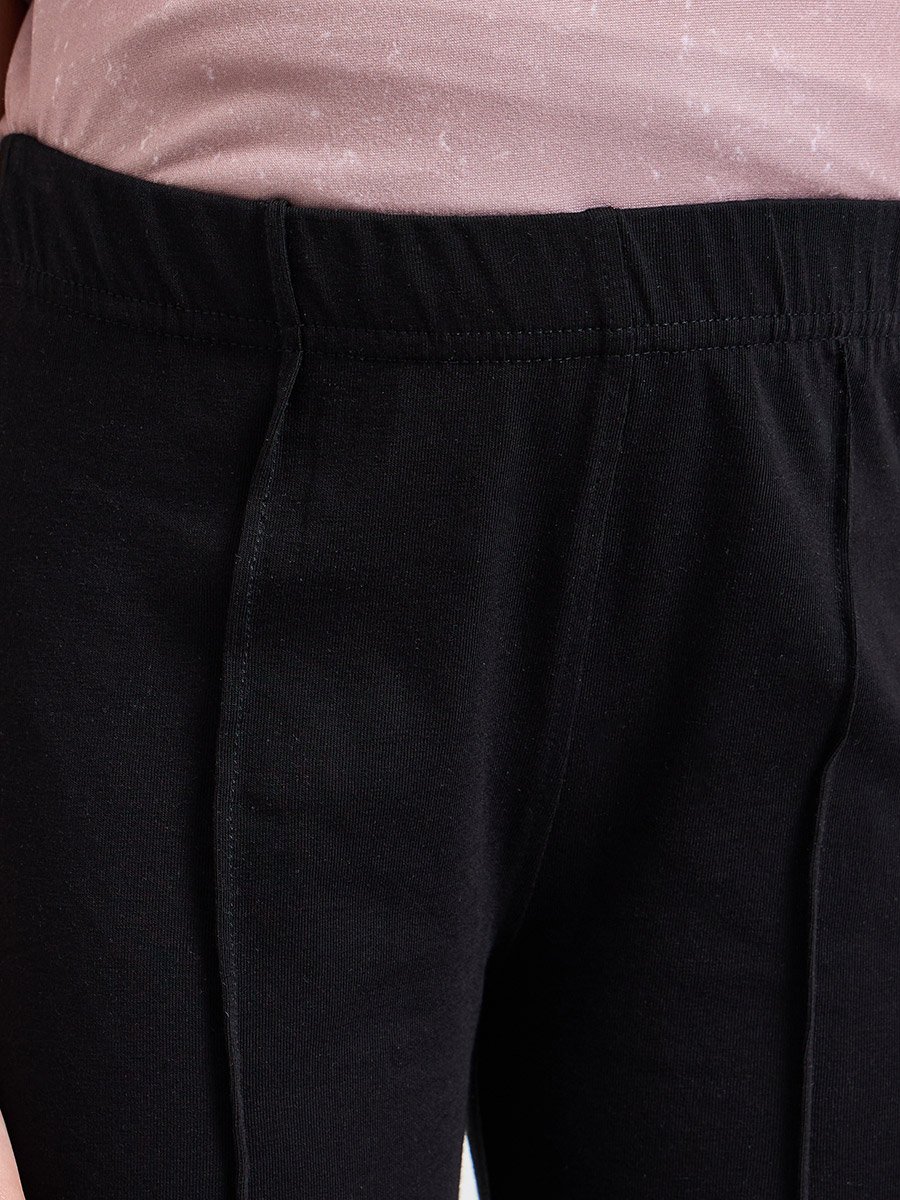 Teen Girls Front Pintuck Detail Flared Leggings