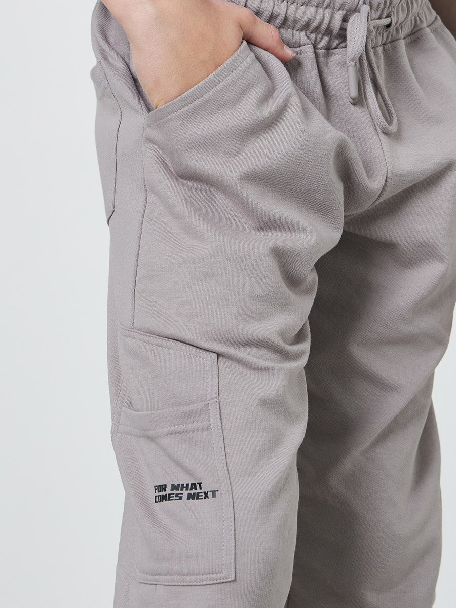 Teen Boys Solid Joggers with Pocket